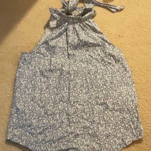 JCrew Cotton Tie Neck Tank